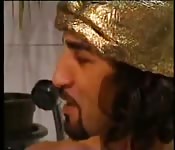 Slender slut enjoying a reverse cowgirl style fuck