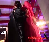 Strippers españolas follando en el escenario