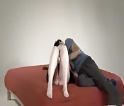 Amber Nevada en su primer porno hetero