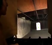 Naughty chick sucking a massive black prick